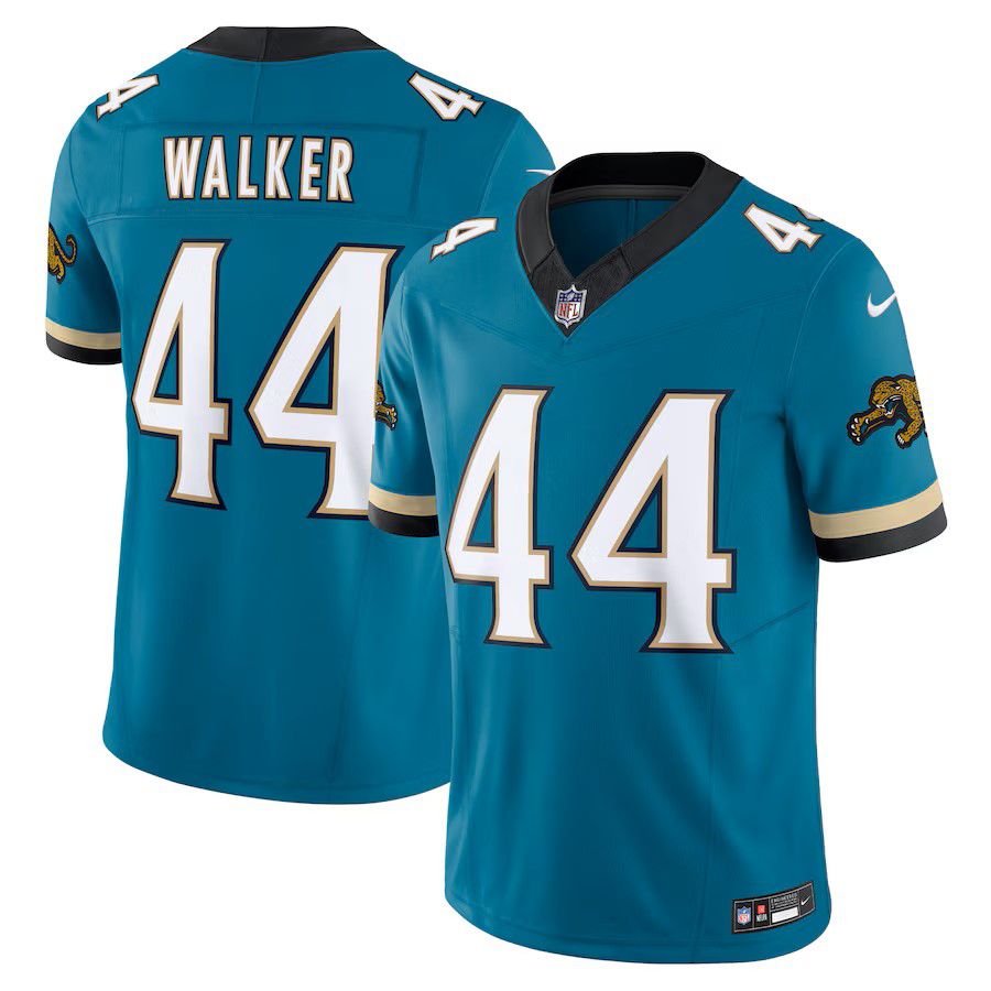 Men Jacksonville Jaguars #44 Travon Walker Green Nike Throwback Vapor F.U.S.E. Limited NFL Jersey->jacksonville jaguars->NFL Jersey